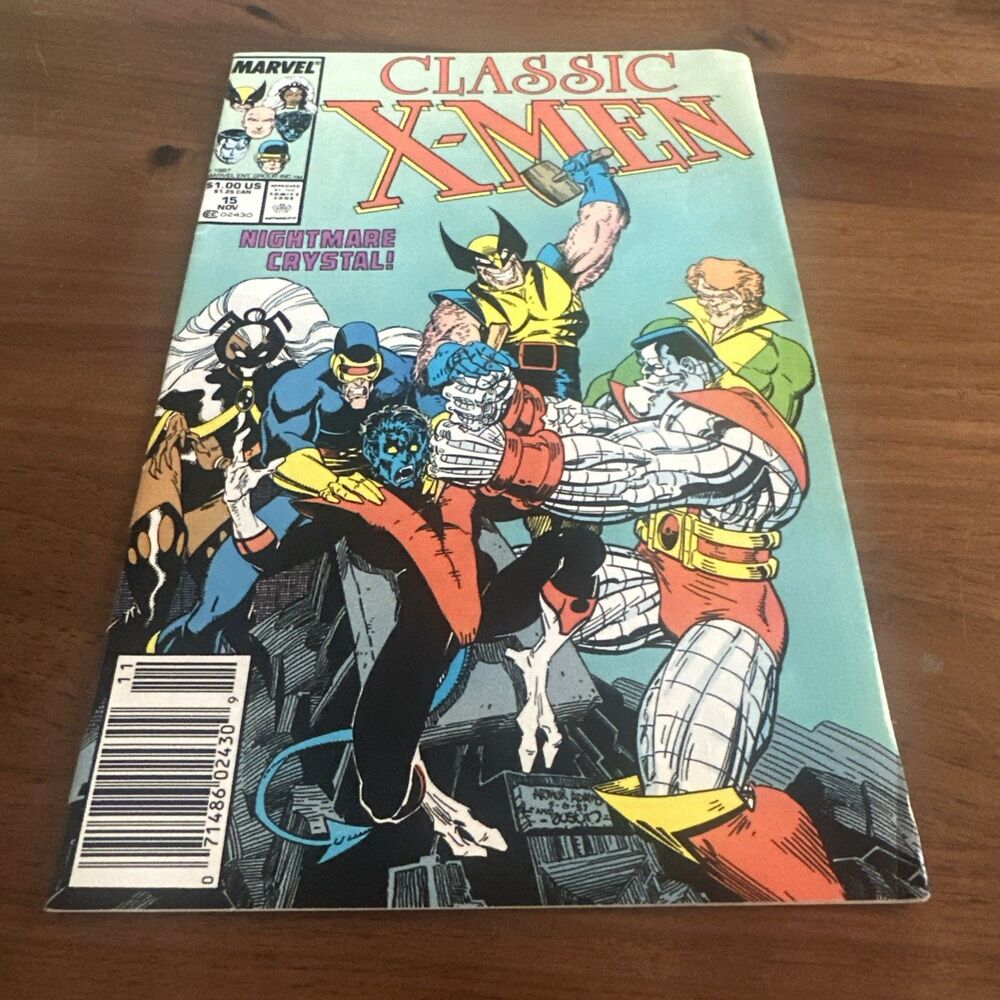 5 for $30 CLASSIC X-MEN # 15 November 1987 Marvel Comics.